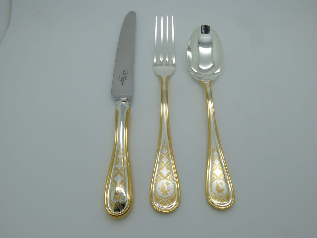 Gilded Flatware Trio